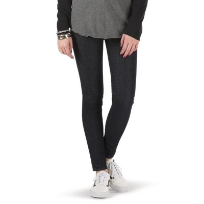 vans black skinny jeans