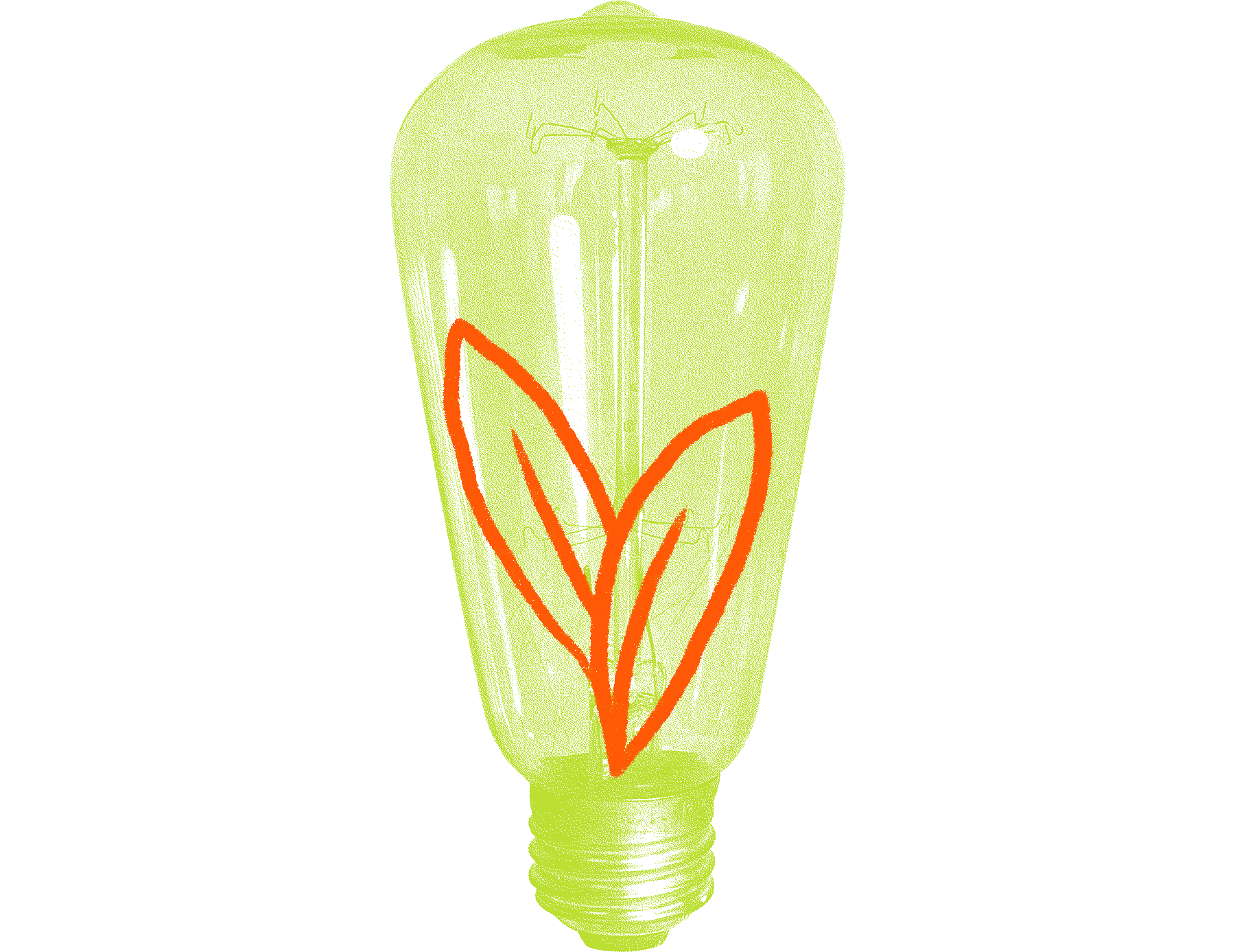 Animated graphic of a lightbulb