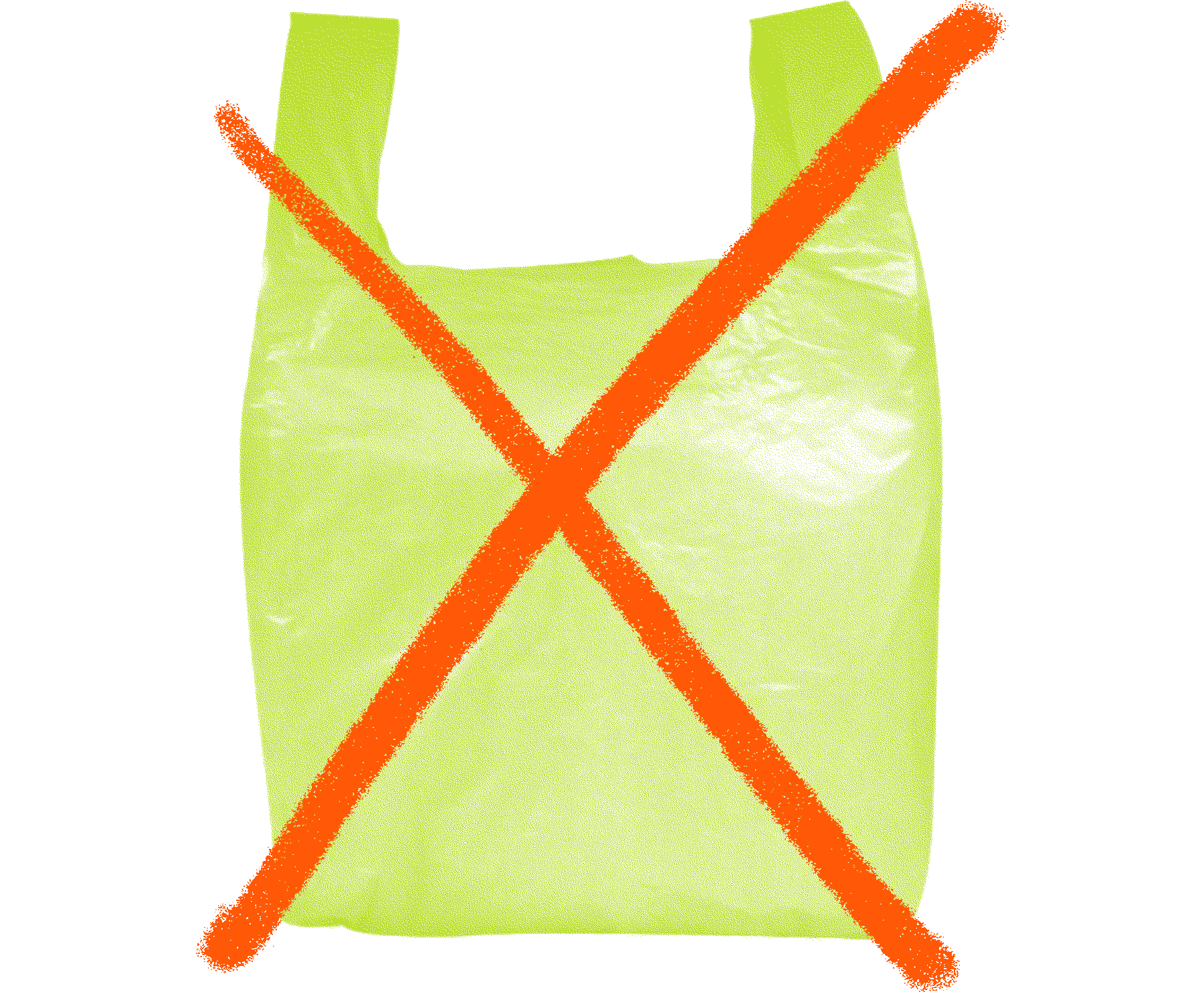 Animated graphic of a plastic bag