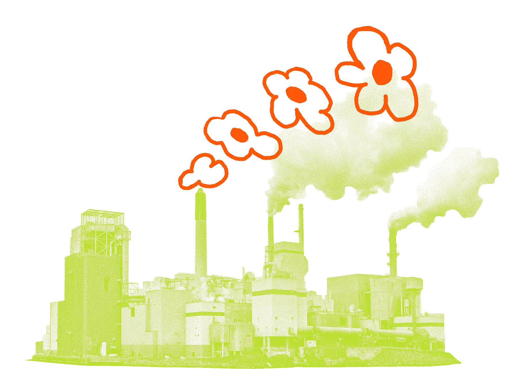 Animated graphic of a power plant