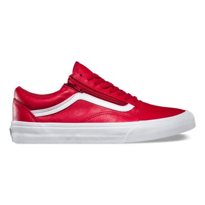 vans premium leather old skool zip