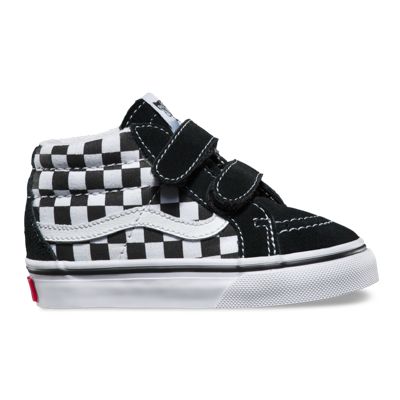 Toddler Checkerboard SK8-Mid Reissue V | Shop Toddler Shoes At Vans