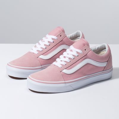 vans pink and white or grey
