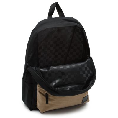 vans black corduroy backpack