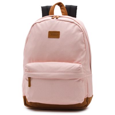vans grey and pink backpack