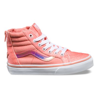 Kids Glitter & Iridescent SK8-Hi Zip