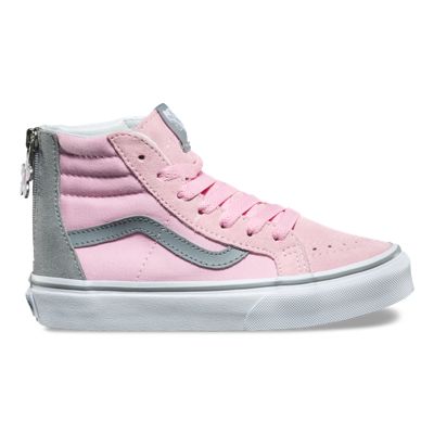 vans sk8 hi zip pink