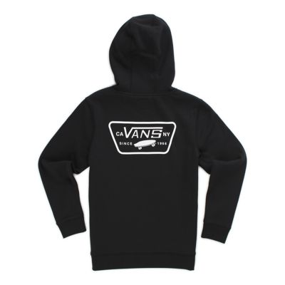 vans black and white hoodie