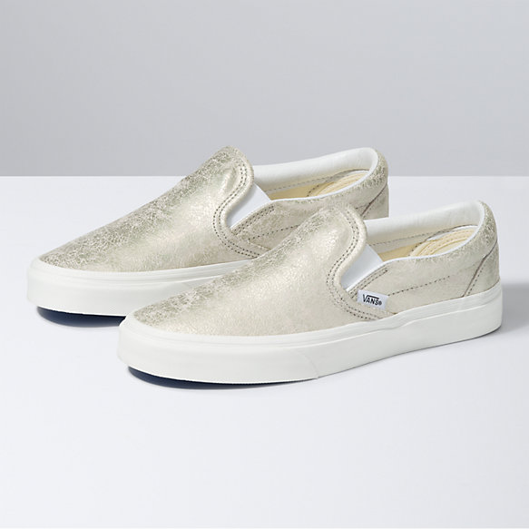 Cracked Leather Classic Slip-On | Shop Classic Shoes At Vans