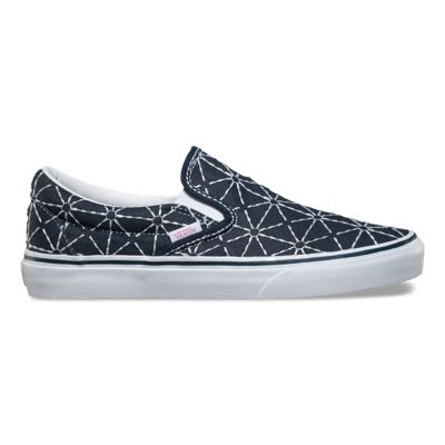 vans classic slip on quilted flannel
