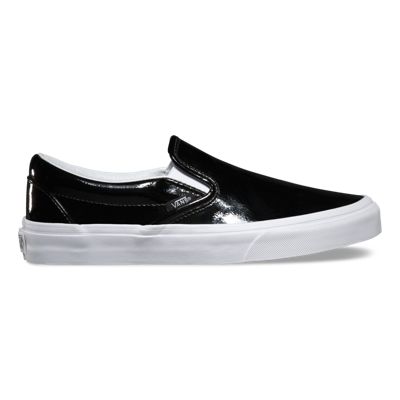 patent leather slip on sneakers