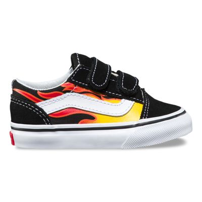 vans with flames kids cheap online