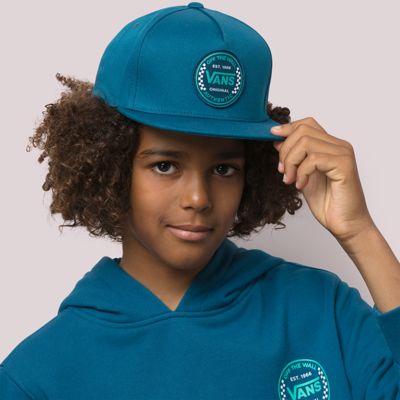 Boys Authentic Checkered Snapback Hat 