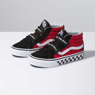 boys vans red