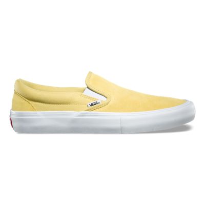 bright yellow slip on vans