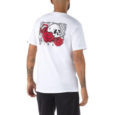 vans shirt with roses