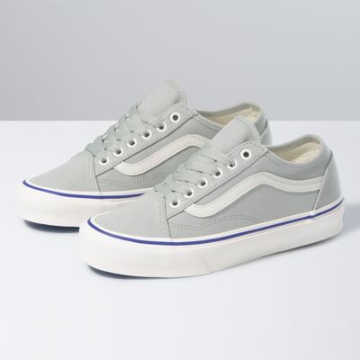 vans old skool gray dawn & white shoes