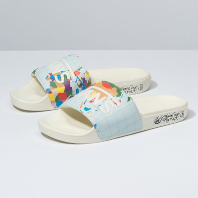 vans slides womens two straps