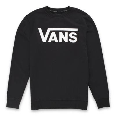 vans black and white sweatshirt