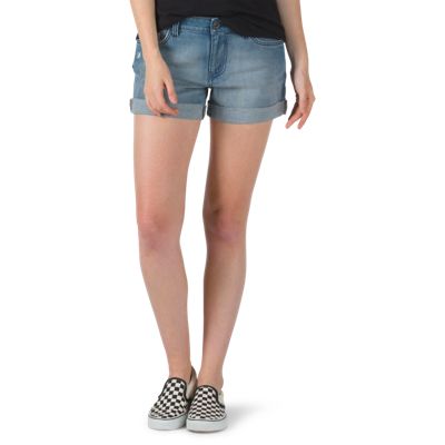 jean shorts with vans