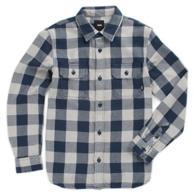 boys blue flannel shirt