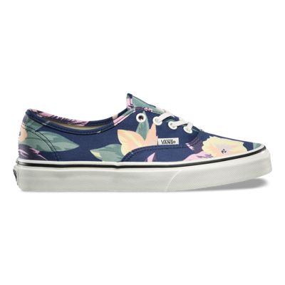 vans authentic vintage floral navy