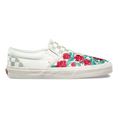 Rose Embroidery Slip-On Dx
