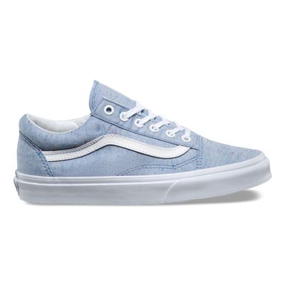 light blue and grey vans