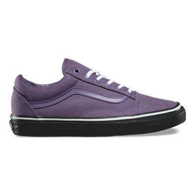 purple low top vans