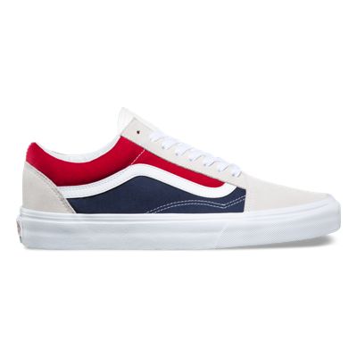 red white and blue vans high top