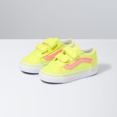 Toddler Neon Glitter Old Skool V | Shop Kids Shoes At Vans