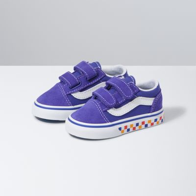 Toddler Tri Checkerboard Old Skool V Shop Toddler Shoes At Vans