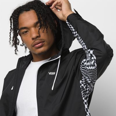 Black checkered clearance windbreaker