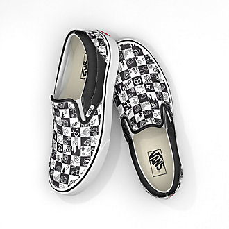 Doodle Checkerboard Slip-On