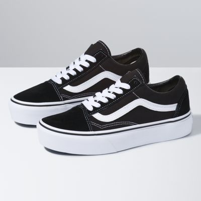 vans classic old skool black white mens trainers