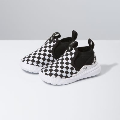 toddler black and white checkered vans