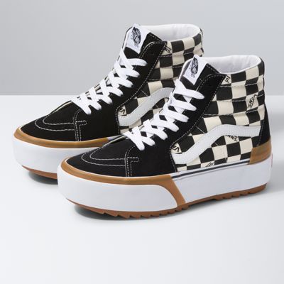 Checkerboard Sk8-Hi Stacked | Shop Classic Shoes At Vans