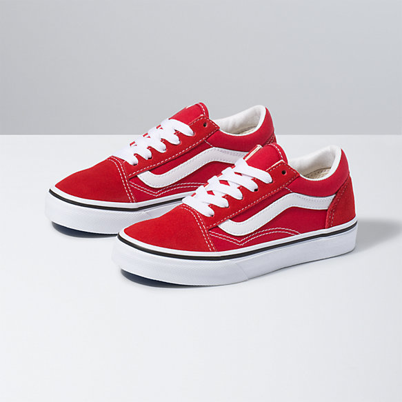 Kids Old Skool | Vans CA Store
 Red Vans Shoes For Girls