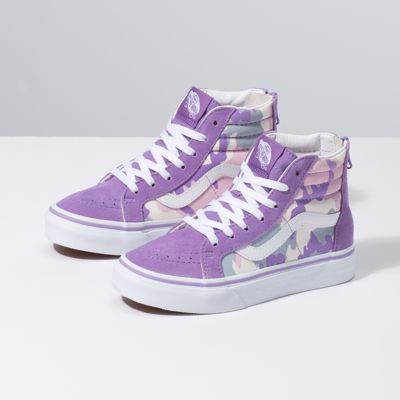 Kids Pastel Camo Sk8-Hi Zip | Shop At Vans