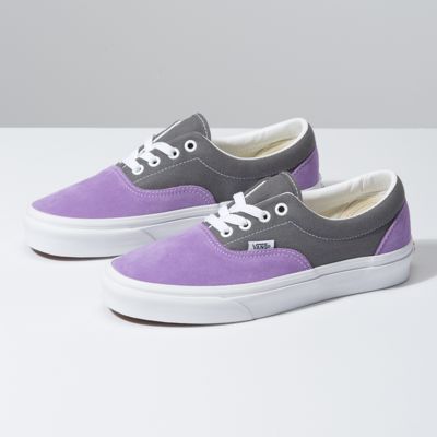 purple and gray vans