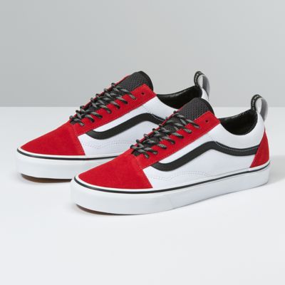 red and black vans shoes