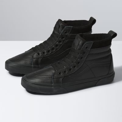 black leather sk8 hi