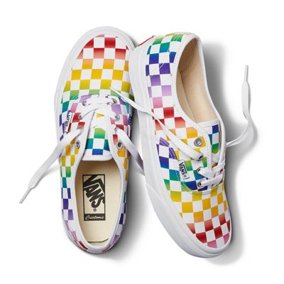 Customs Rainbow Checker Authentic