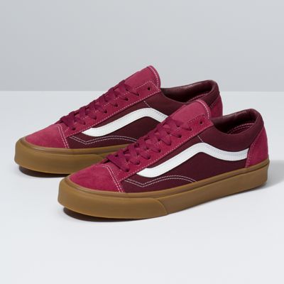 platform vans with gum bottom