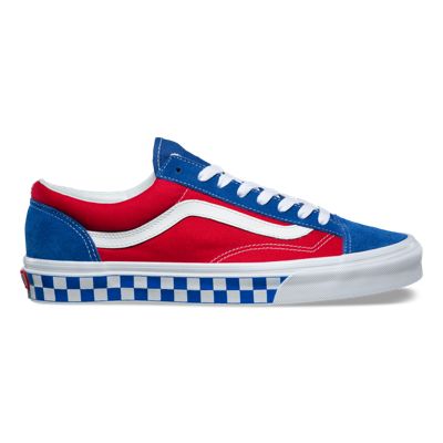 red yellow blue checkered vans
