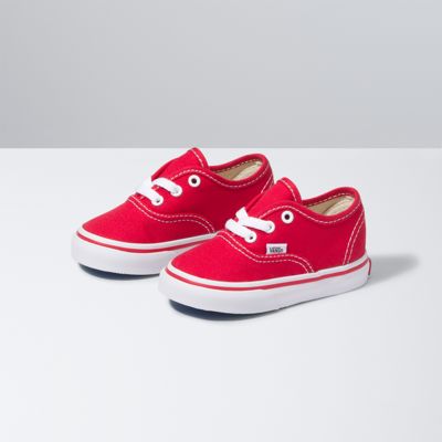 red baby vans shoes