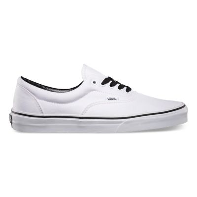 vans era black true white