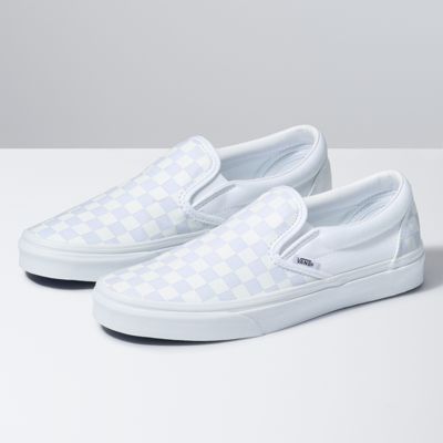 white and silver checkered vans cheap 