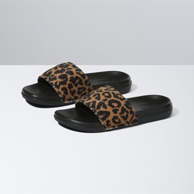 Kids Leopard Fur La Costa Slide-On | Shop Girls Shoes At Vans