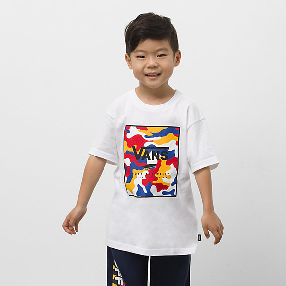 Little Kids Primary Camo Print Box T-Shirt